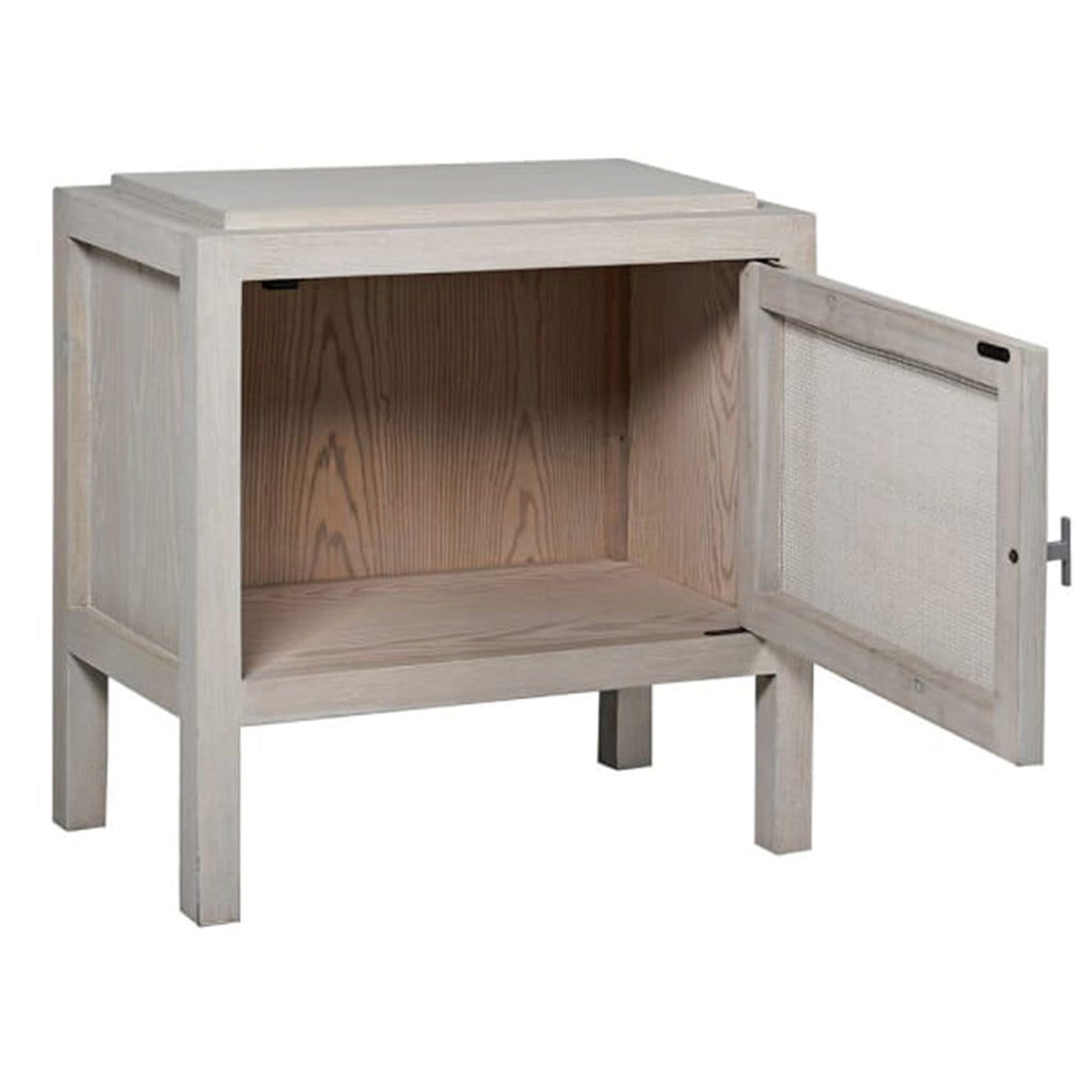 Marco White Wash Rattan Right Bedside Cabinet